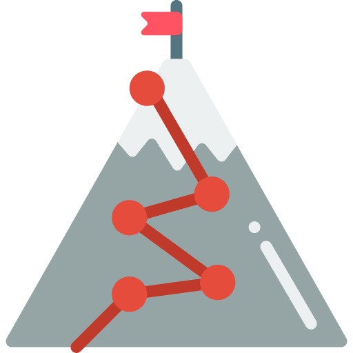 Mountain route mountain location icon