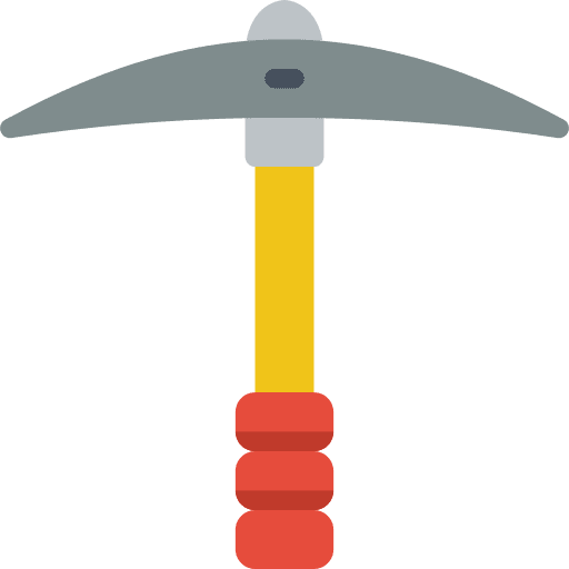Pickaxe axe pickaxe mountain icon