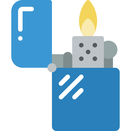 Lighter flame lighter camping icon
