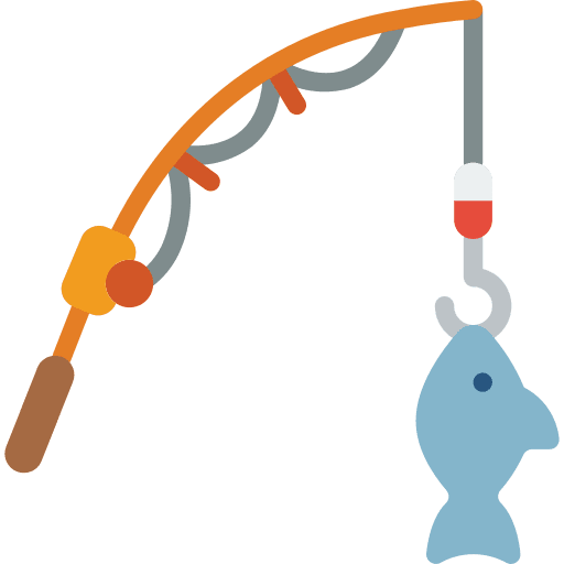 Rod fish hobbies and free time fishing icon