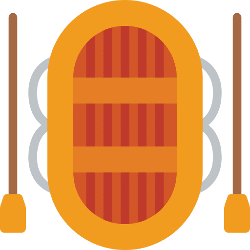 Dinghy hobbies and free time row water icon