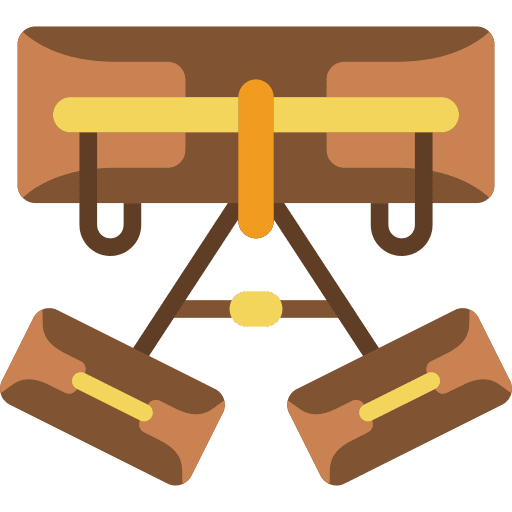 Harness safety harness climbing icon
