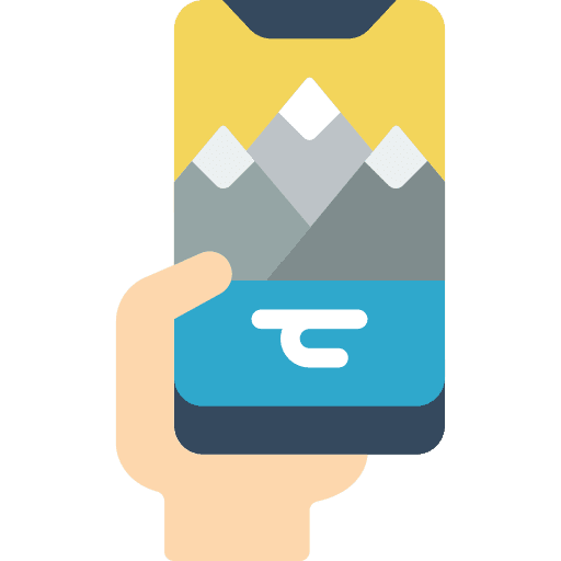 Mobile hobbies and free time phone picture icon