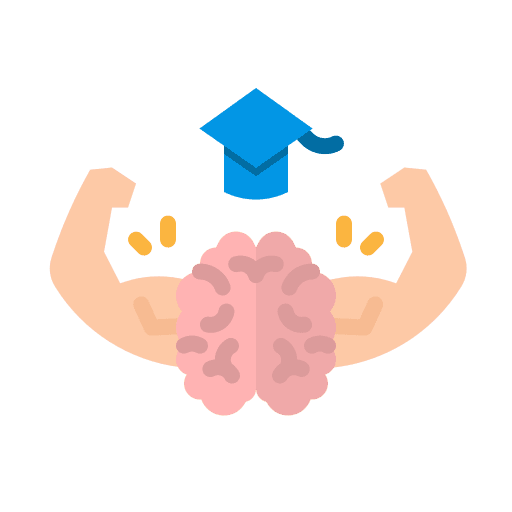 Brain brain education strong icon