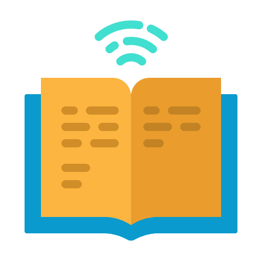Ebook online education wifi icon