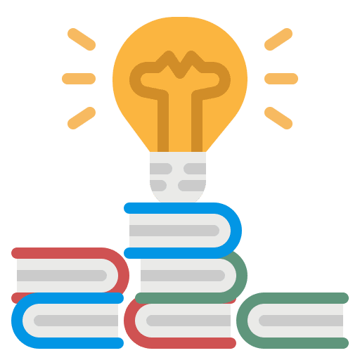 Learning library learning creative icon