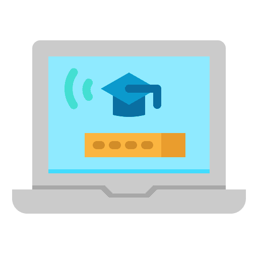 Online learning access online education system icon