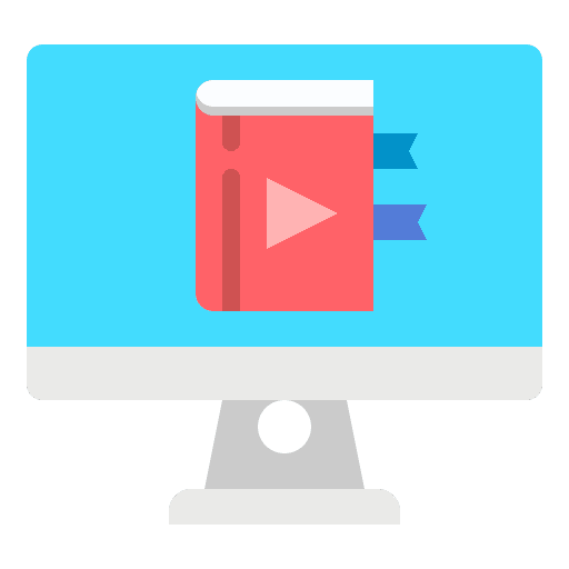 Online learning online learning e learning book icon