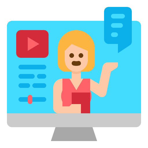 Video tutorial tutorials explanation education icon