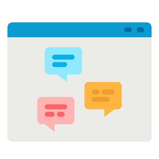Chat website chat box conversation icon