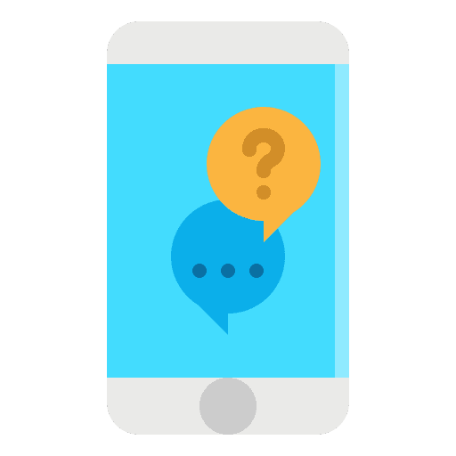 Question help answer conversation icon