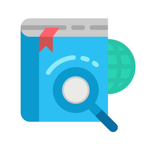 Search engine reading books search engine icon