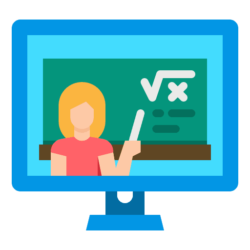 Teaching education training presentation icon