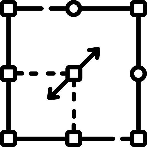 Vector vector nodes graphics editor icon