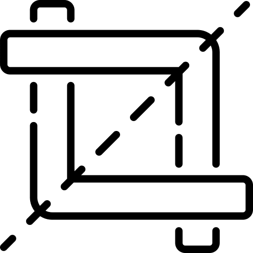 Crop tool crop transform icon