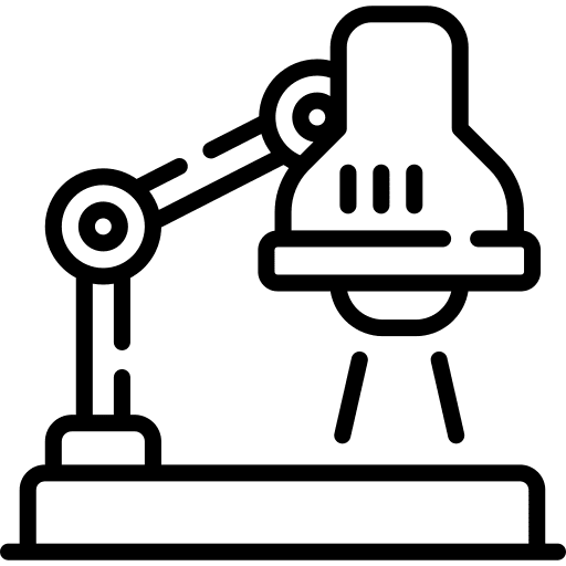 Desk lamp tools and utensils desk lamp technology icon