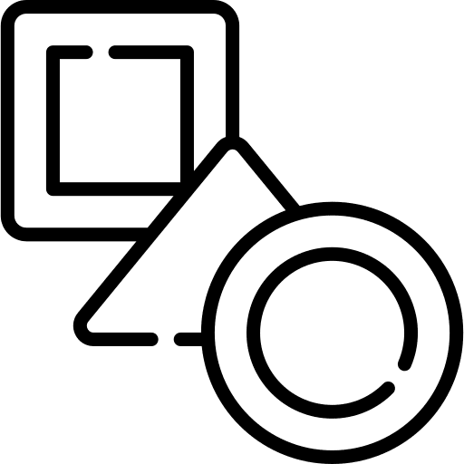 Shape edit tools figures triangle icon