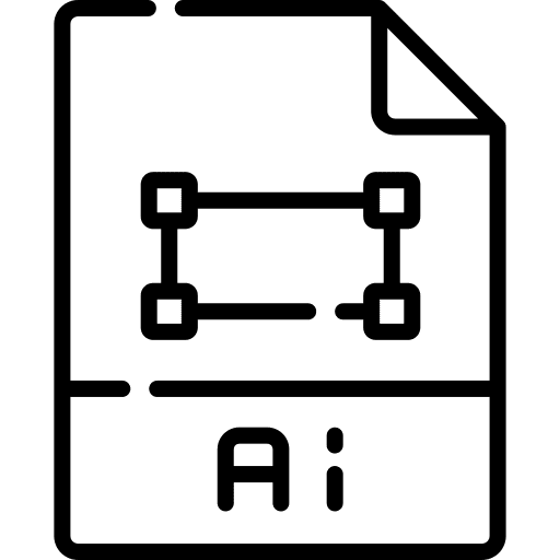 Ai adobe illustrator file file ai symbol icon