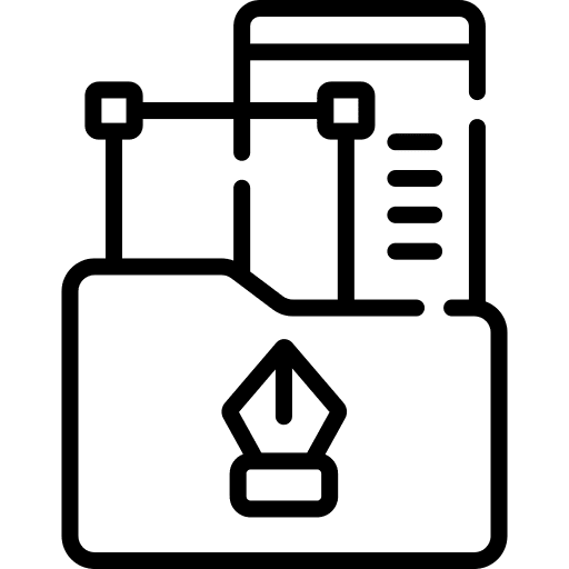 Folder files and folders format archive icon