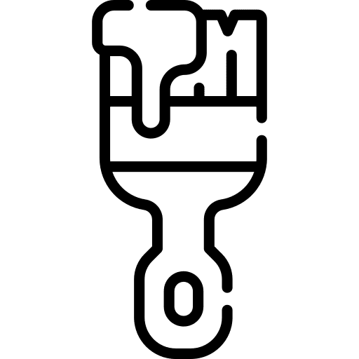 Paint brush art and design paint edit tools icon