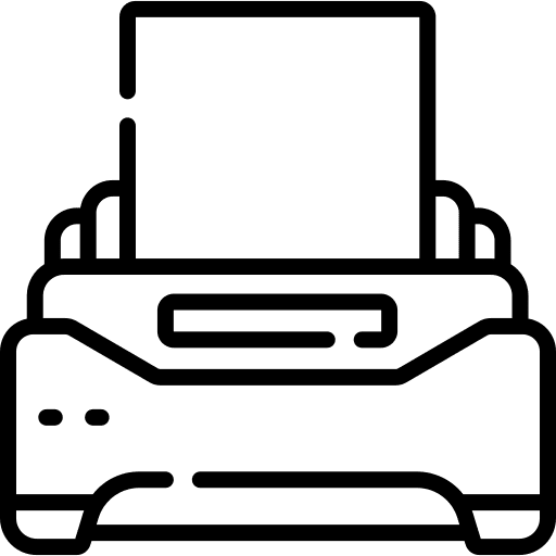 Printer tools and utensils technology ink icon