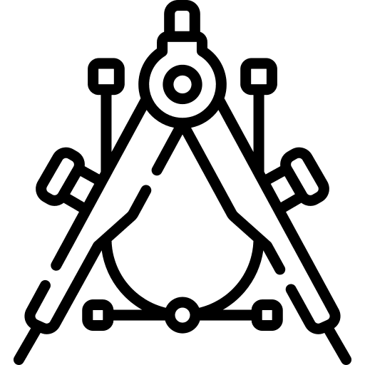 Compass vector graphic tool precision icon