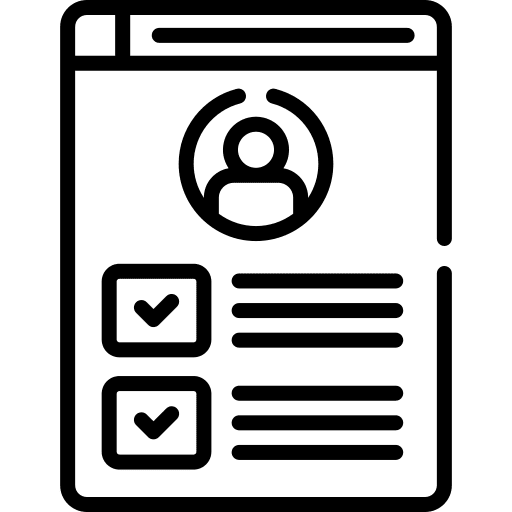 Profile details picture seo and web icon