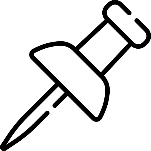 Push pin remember tools and utensils security pin icon