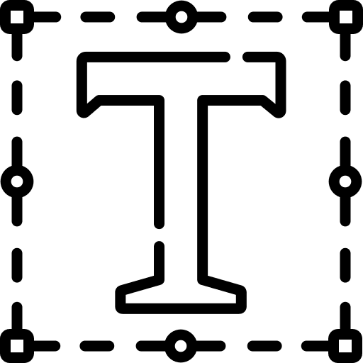 Typography art edit tools design icon