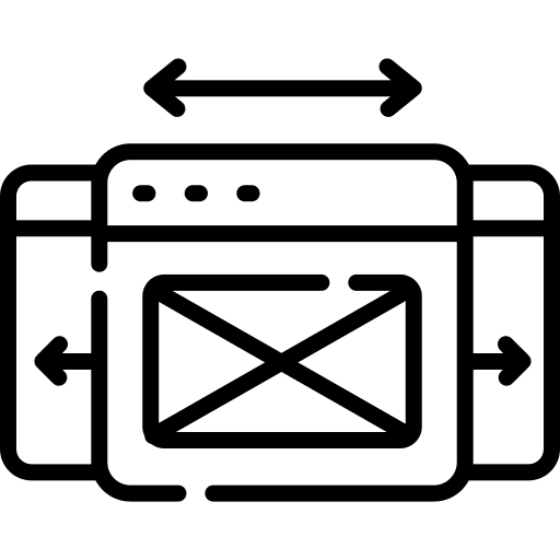 Web design layout browser website design icon