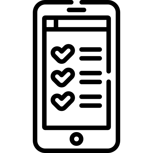 Exam smartphone exam online icon