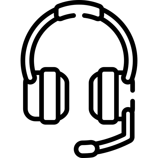 Headphones headphones support telemarketer icon