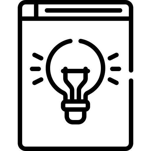 Idea website illumination light bulb icon