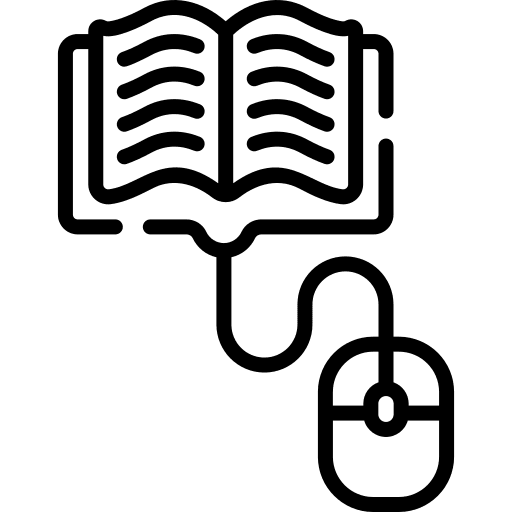 Online learning reading online course course icon
