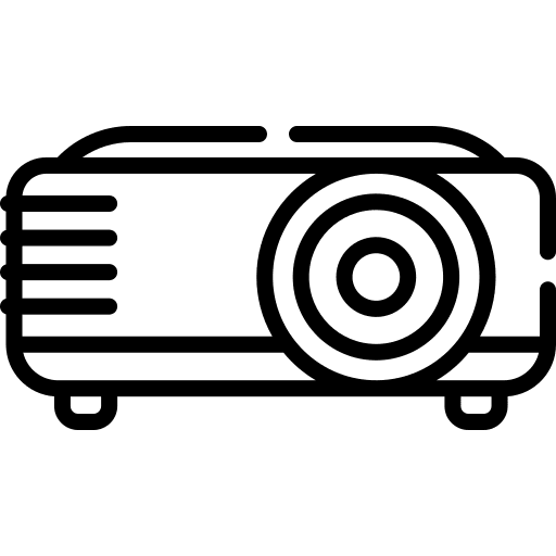 Projector film technology video camera icon