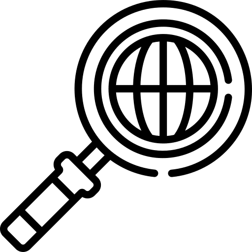 Search loupe search education icon