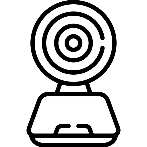 Webcam education wireless broadcast icon