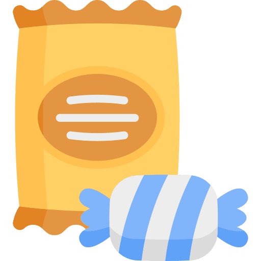 Sweet commerce and shopping sweet dessert icon