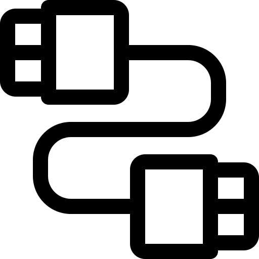 Cable technology connection cable icon