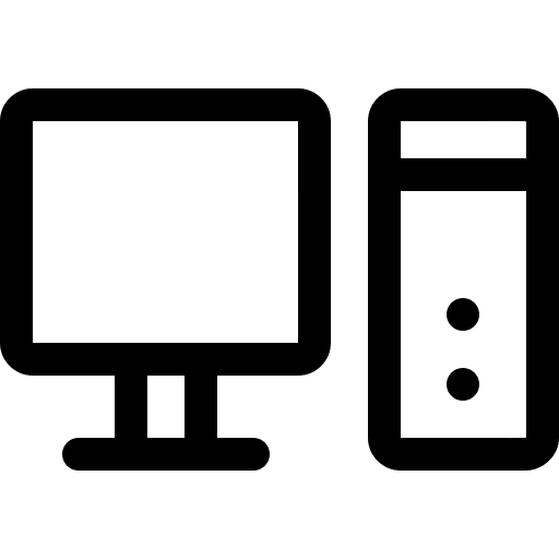 Computer computer tower monitor icon
