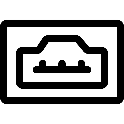 Hdmi port multimedia cable electronics icon