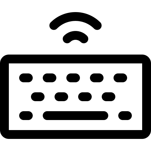 Keyboard wifi wireless keyboard hardware icon