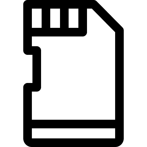 Micro sd ui memory sd card icon