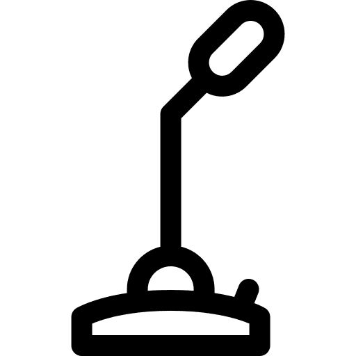 Microphone technology voice recording sound icon