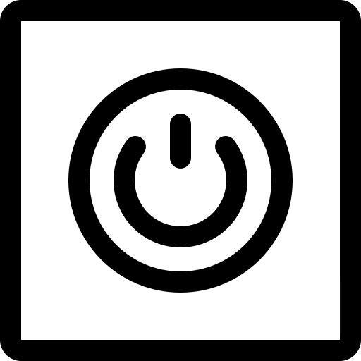 Power off turn on sign icon