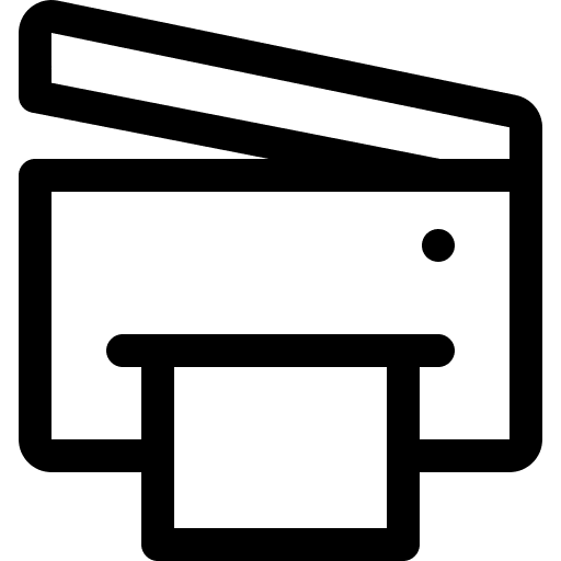 Scanner office technology multimedia icon