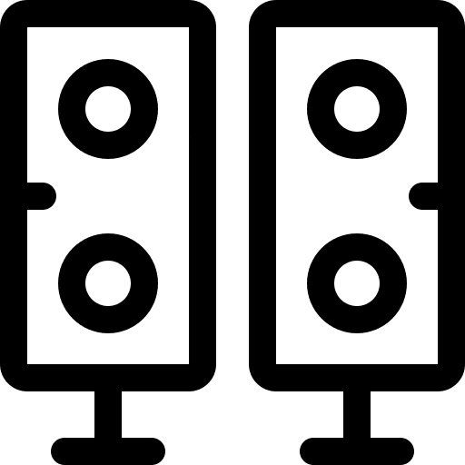 Speaker sound music electronics icon