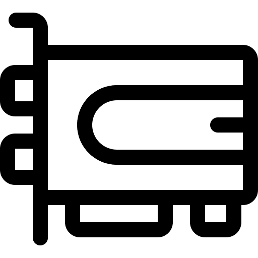 Video card electronic technology video card icon
