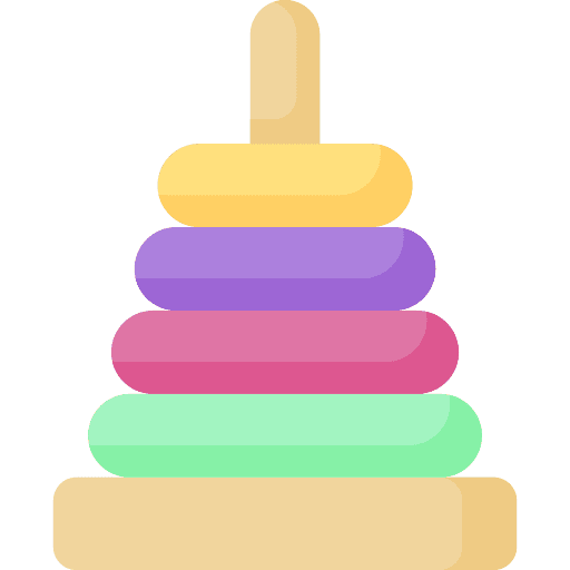 Toys rings childhood baby toy icon