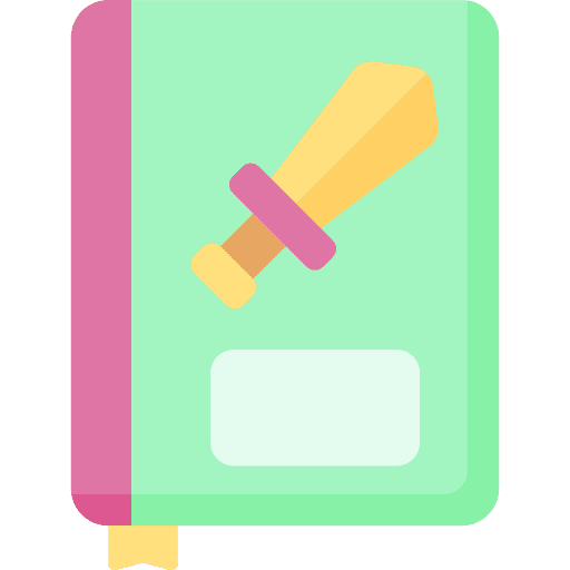 Book kid and baby story education icon